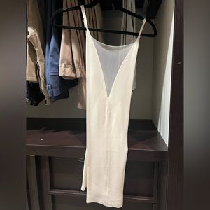 Areyouami white silk dress